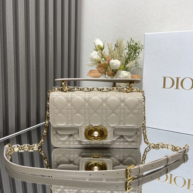 DIOR Jolie 珍珠手提包 型号：9271「杏色」小号