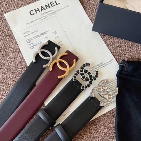 CHANEL 3.0小香女装腰带 双面进口头层原版小牛皮