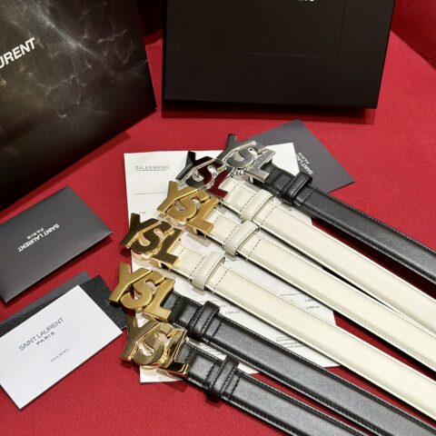 YSL 新款女士腰带，原厂正品级别时尚简约经典的YSL五金扣