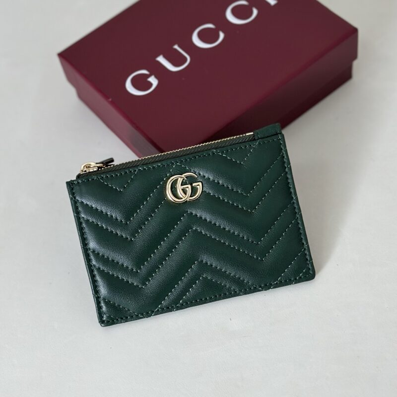 GUCCI 专柜品质，顶级原单货，实物实拍！款号837747深绿羊皮