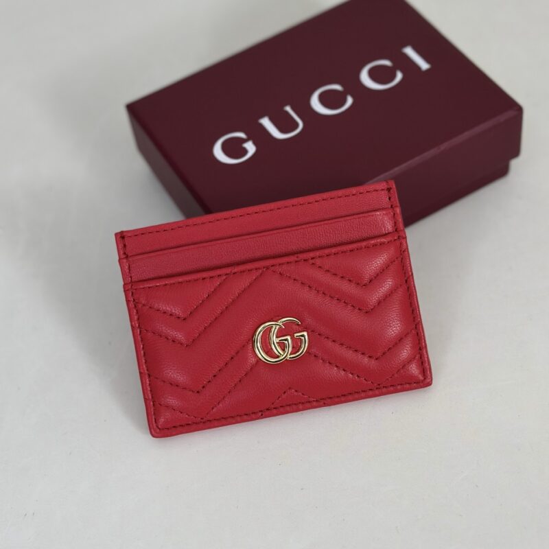 GUCCI 专柜品质，顶级原单货，实物实拍！款号443127亮红羊皮