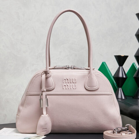 MIUMIU  新品爆款Vivant保龄球包 5BB199 粉色