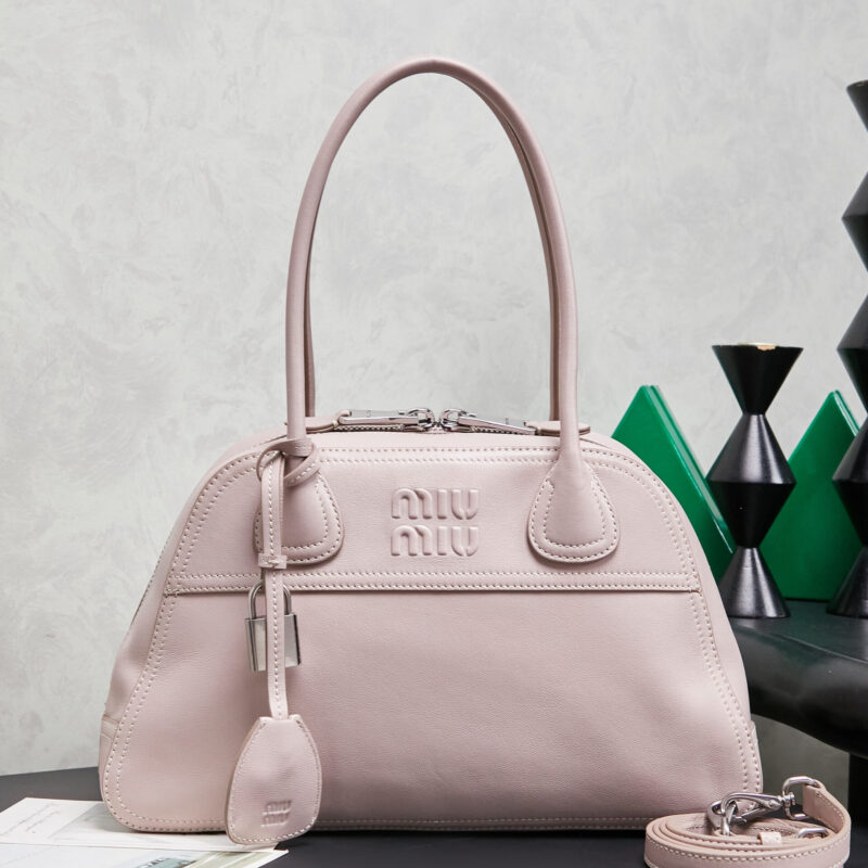 MIUMIU  新品爆款Vivant保龄球包 5BB199 粉色