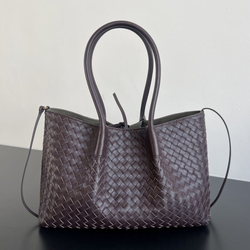 BV Pinacoteca中号托特手袋  854371 巴罗红