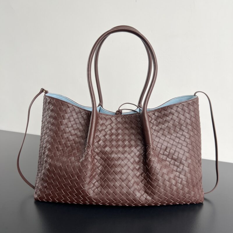 BV Pinacoteca中号托特手袋 817166 茜棕红