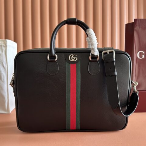 GUCCI Ophidia系列革新蕴聚黑色配色与精致皮革 型号:834461 黑色全皮