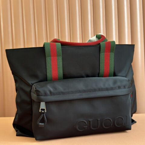 GUCCI GG托特包秋冬男士系列 型号:802166 红色/帆布 大号
