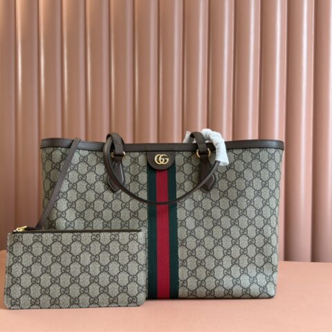 GUCCI  Ophidia 购物袋 款号631685啡布