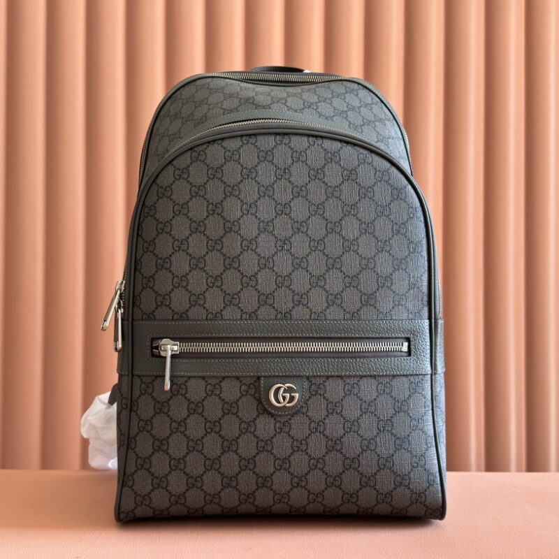 GUCCI Ophidia系列男士包袋 型号:821938 灰胶PVC/原厂皮