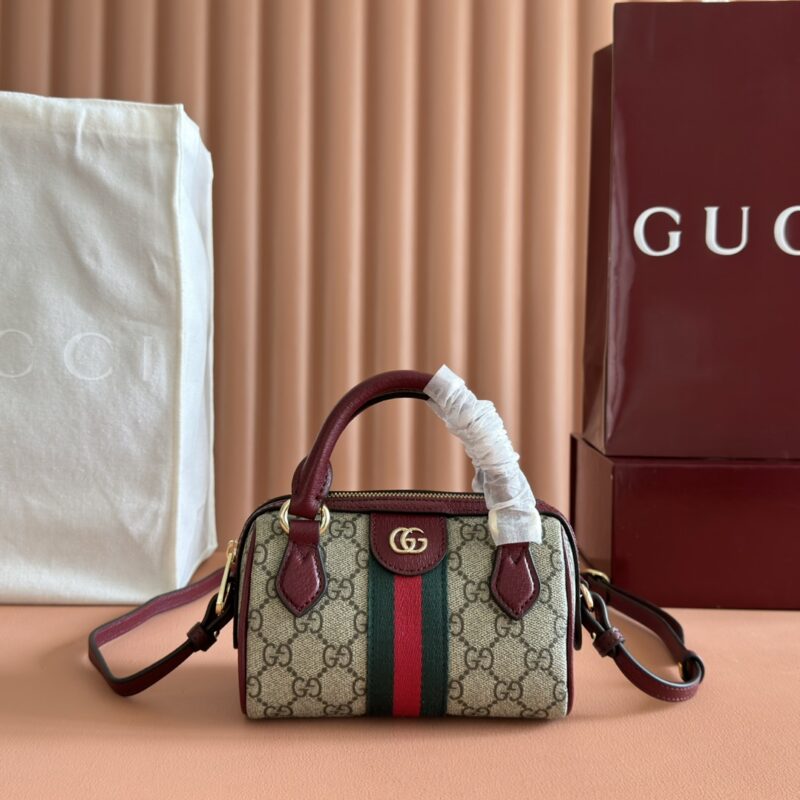GUCCI Ophidia系列 型号:838478 棕安可拉/pvc