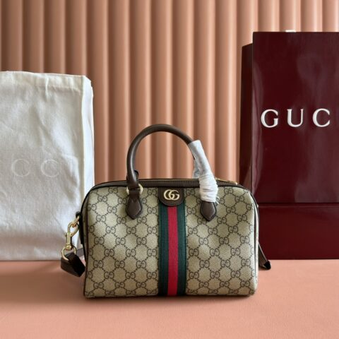 GUCCI Ophidia系列 型号:836825 啡棕/PVC