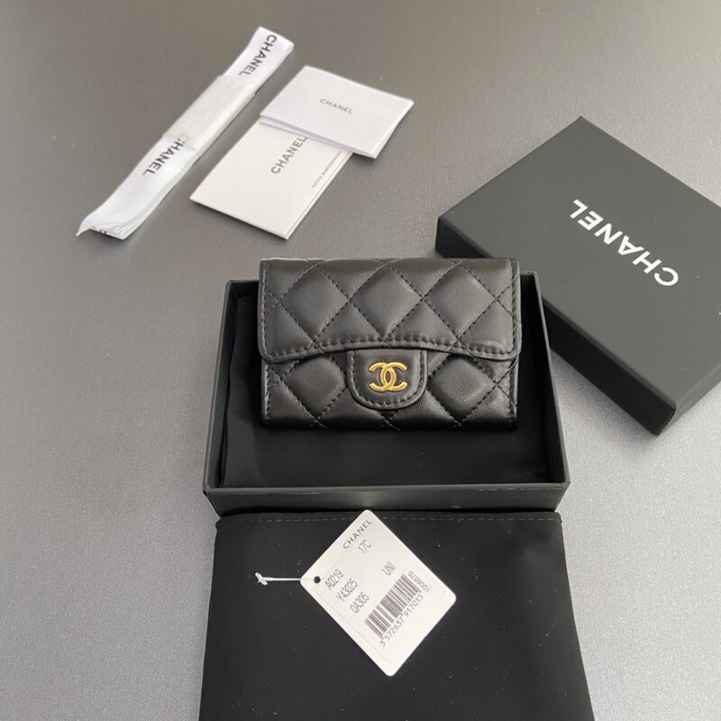 CHANEL 小香进口意大利皮 AP0219 黑羊皮金色钢唛