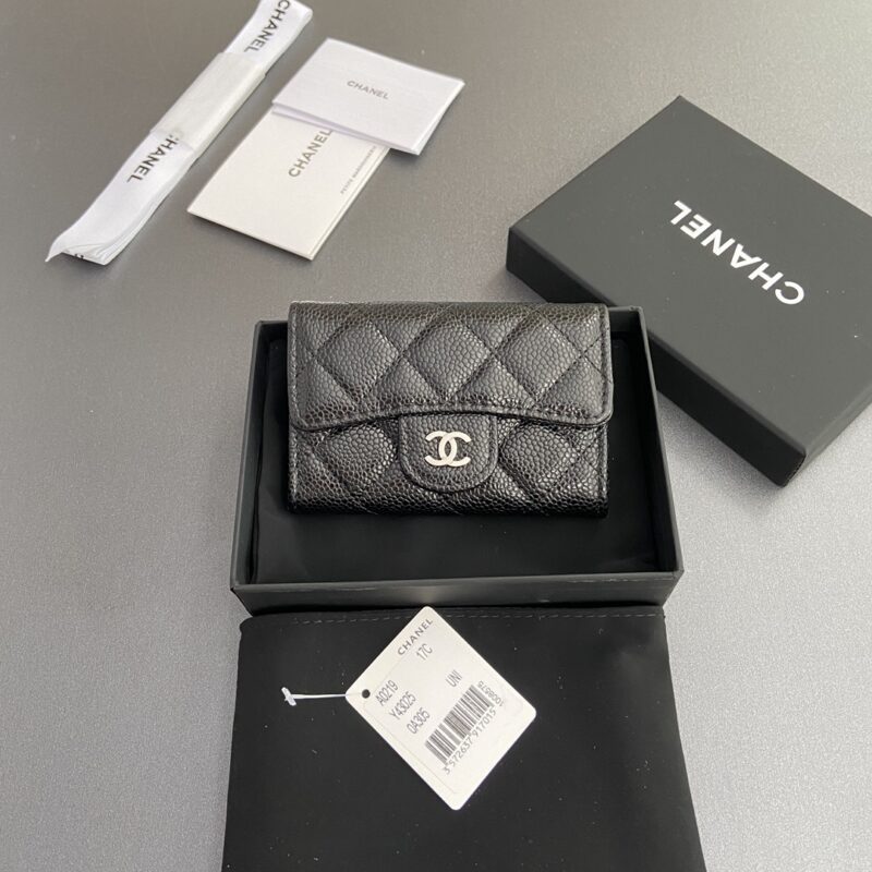 CHANEL 小香进口意大利皮 AP0219 黑球纹銀色钢唛