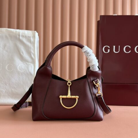 GUCCI Softbit系列肩背包 型号:837333 安可红色全皮/原厂皮