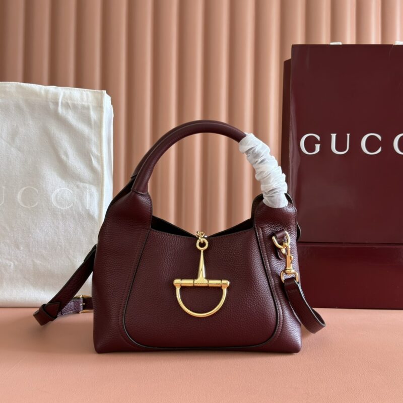 GUCCI Softbit系列肩背包 型号:837333 安可红色全皮/原厂皮