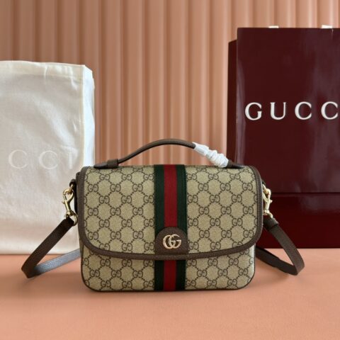 GUCCI Ophidia系列 型号：836842啡棕/pvc