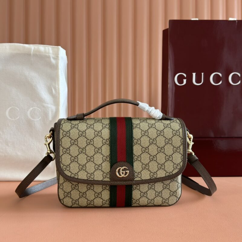 GUCCI Ophidia系列 型号：836842啡棕/pvc