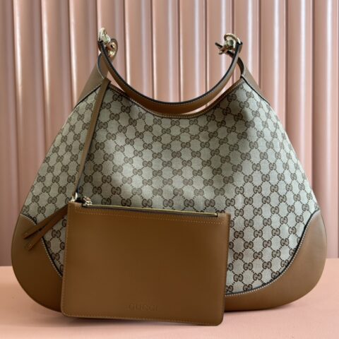 GUCCI  Body双锁扣中号肩背包 型号：815924 杏棕/原厂皮
