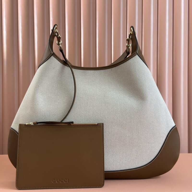 GUCCI Body双锁扣中号肩背包 型号:815924 帆布克皮/原厂皮