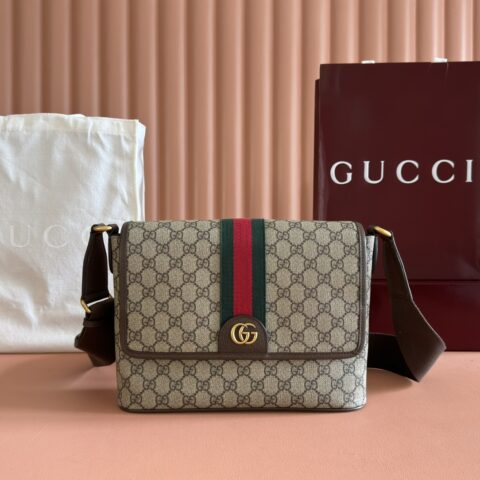 GUCCI Ophidia系列 型号:834467 啡棕/pvc