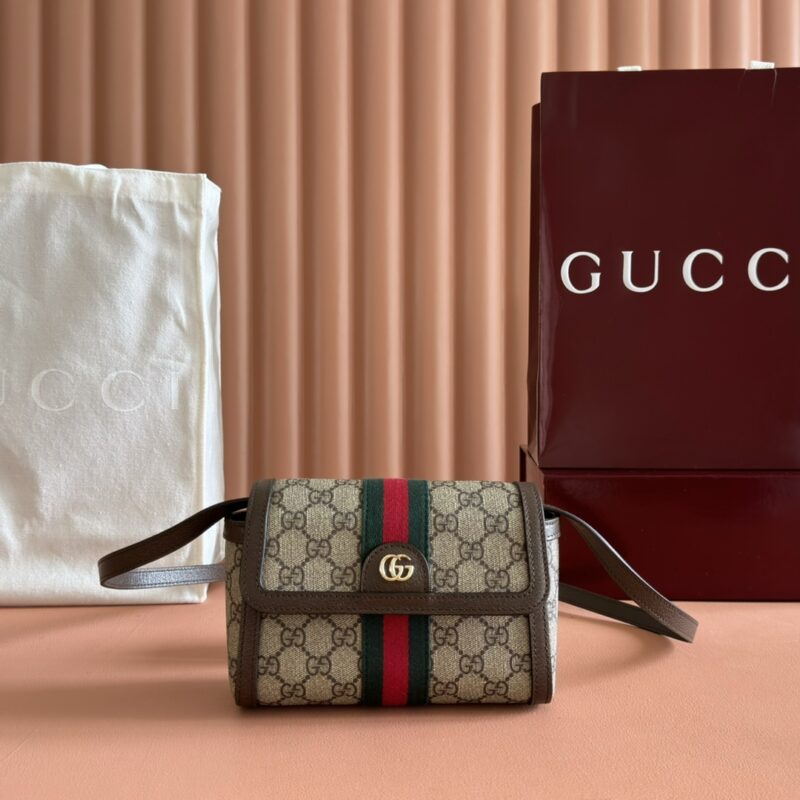 GUCCI Ophidia系列 型号:838599 啡棕/pvc