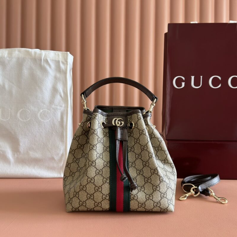 GUCCI Ophidia系列 型号：841313 啡棕/pvc