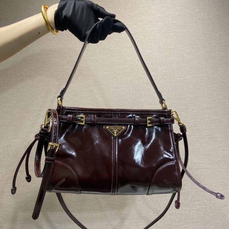 PRADA Bonnie油腊皮🎉1BC297新品