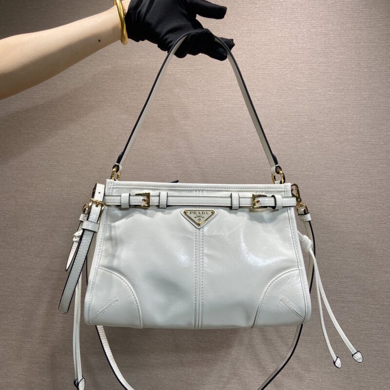 PRADA Bonnie油腊皮🎉1BC297新品