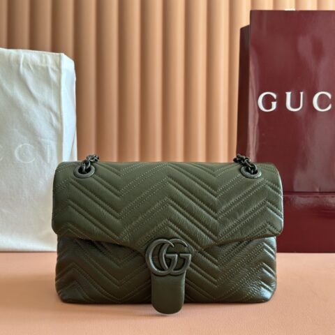 GGUCI GG Marmont系列 型号:850676 绿色/柔软皮