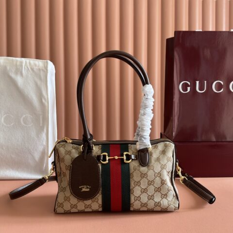 GUCCI GG小号手袋 型号：866732 啡布