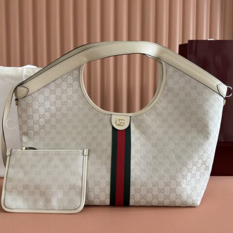 GUCCI Giglio系列 型号:853971 白布/白皮