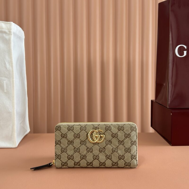 GUCCI GG Marmont系列全拉链式钱包 443123 FAF05 9651