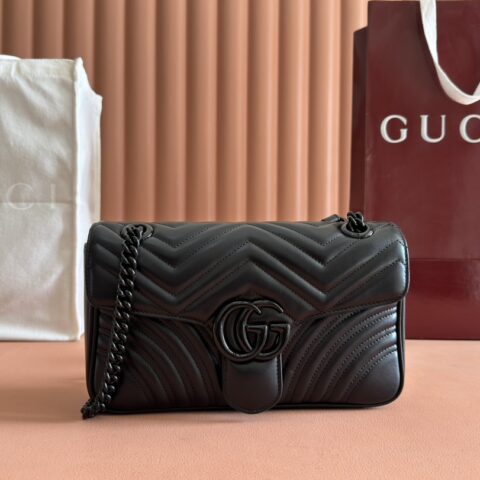 GUCCI GG Marmont系列 型号:443497 黑扣
