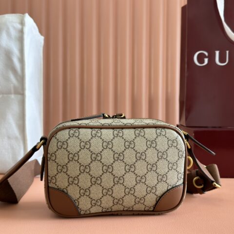 GUCCI GG Emblem系列 型号：821217 克皮克胶/原厂皮