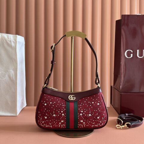 GUCCI Ophidia系列 型号：841341 水晶安可拉红