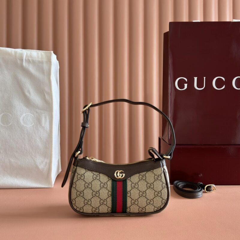 GUCCI Ophidia系列 型号:838465 啡棕/pvc
