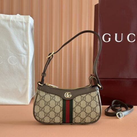 GUCCI Ophidia系列 型号:838465 啡棕/pvc