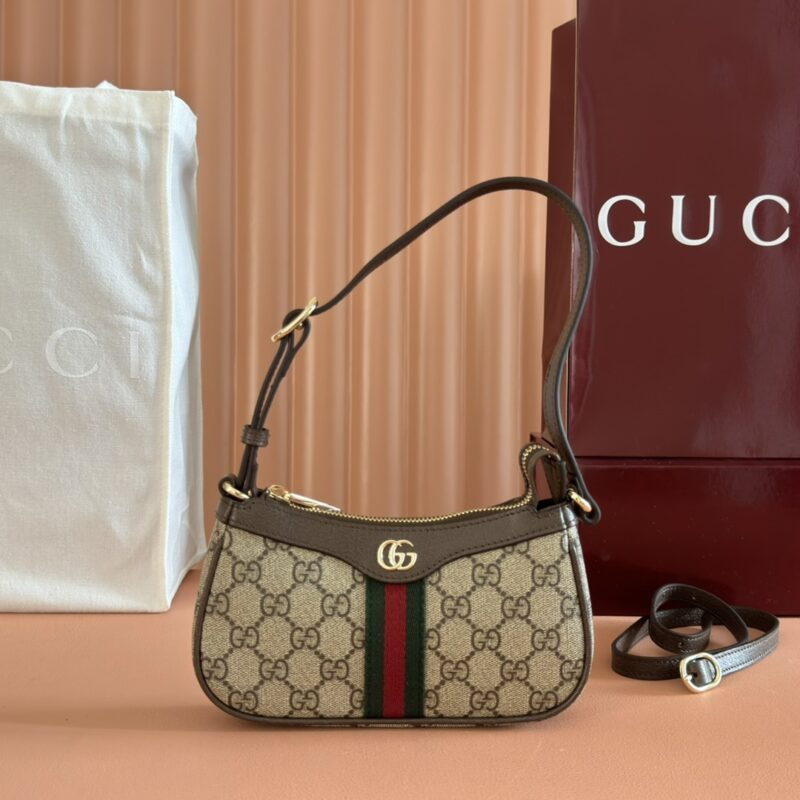 GUCCI Ophidia系列 型号:838465 啡棕/pvc