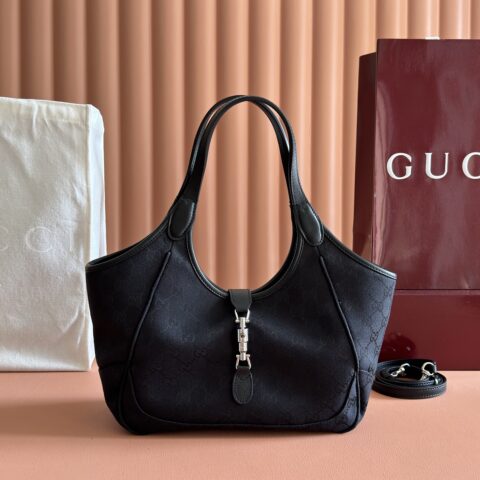 GUCCI 托特包甄选软皮打造 型号:866646 黑色/皮