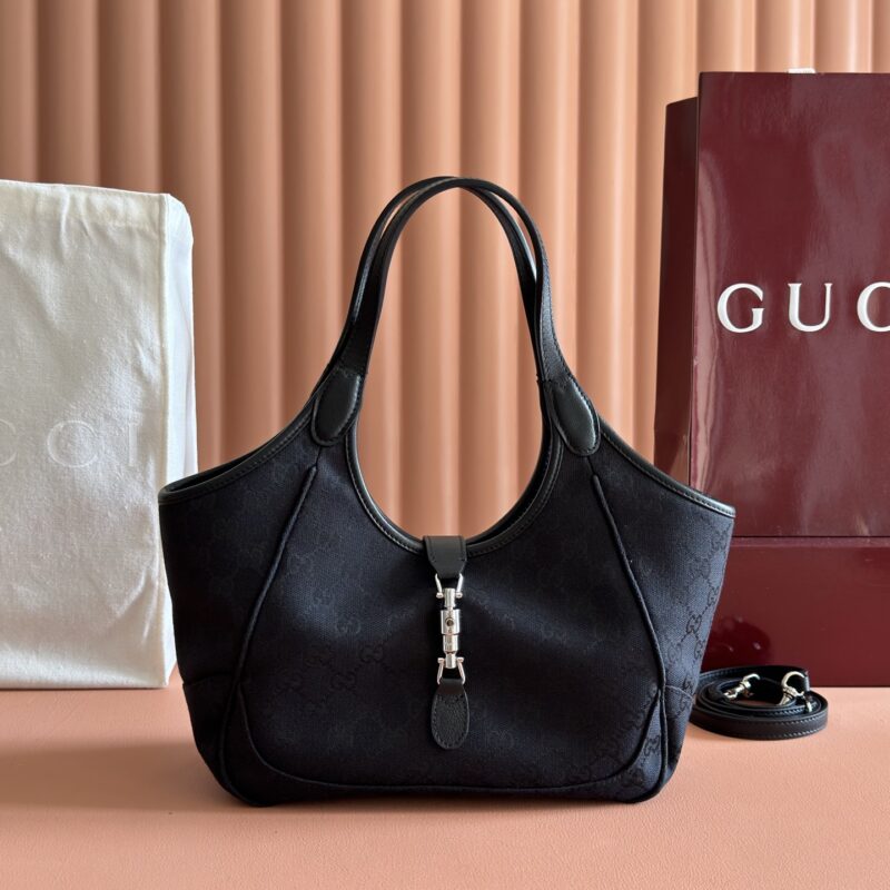 GUCCI 托特包甄选软皮打造 型号:866646 黑色/皮