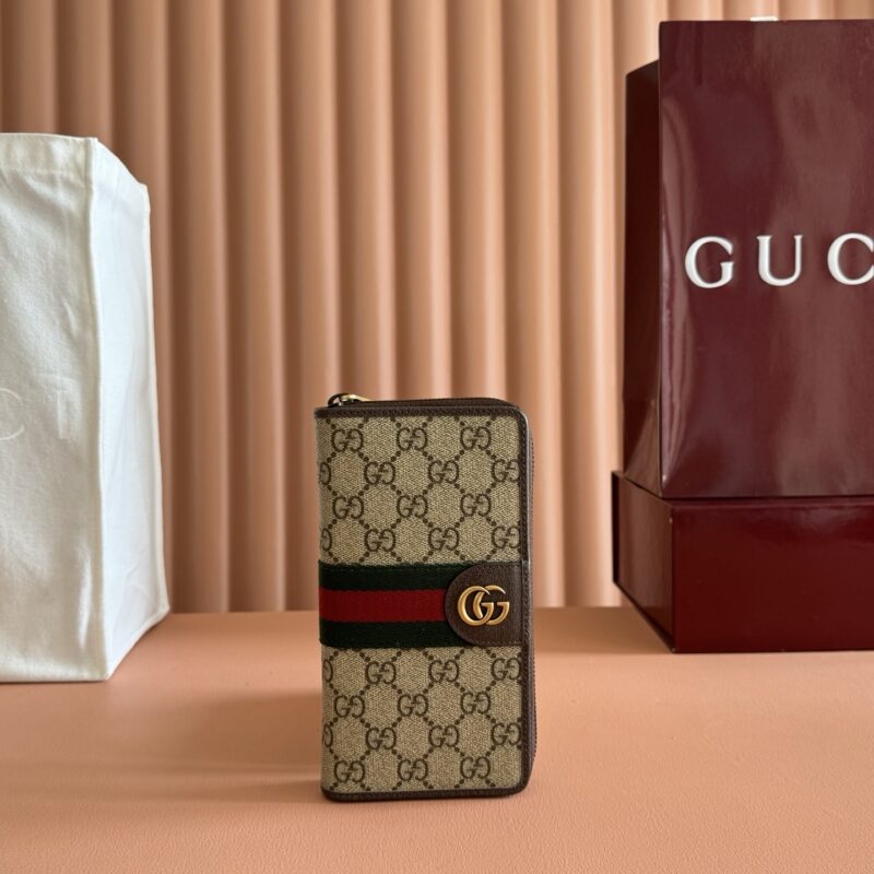 GUCCI Ophidia系列 型号：838619 啡棕/pvc