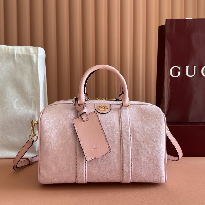 GUCCI Ophidia系列 型号：857595 粉色/帆布