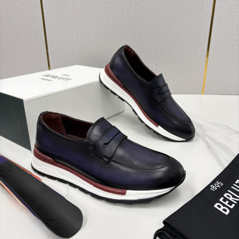 BERLUTI  Fast Track皮革乐福运动鞋