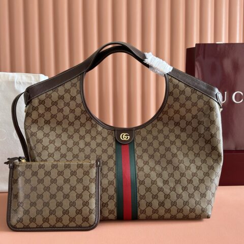 GUCCI Giglio系列手袋 型号：853971 水晶/棕色