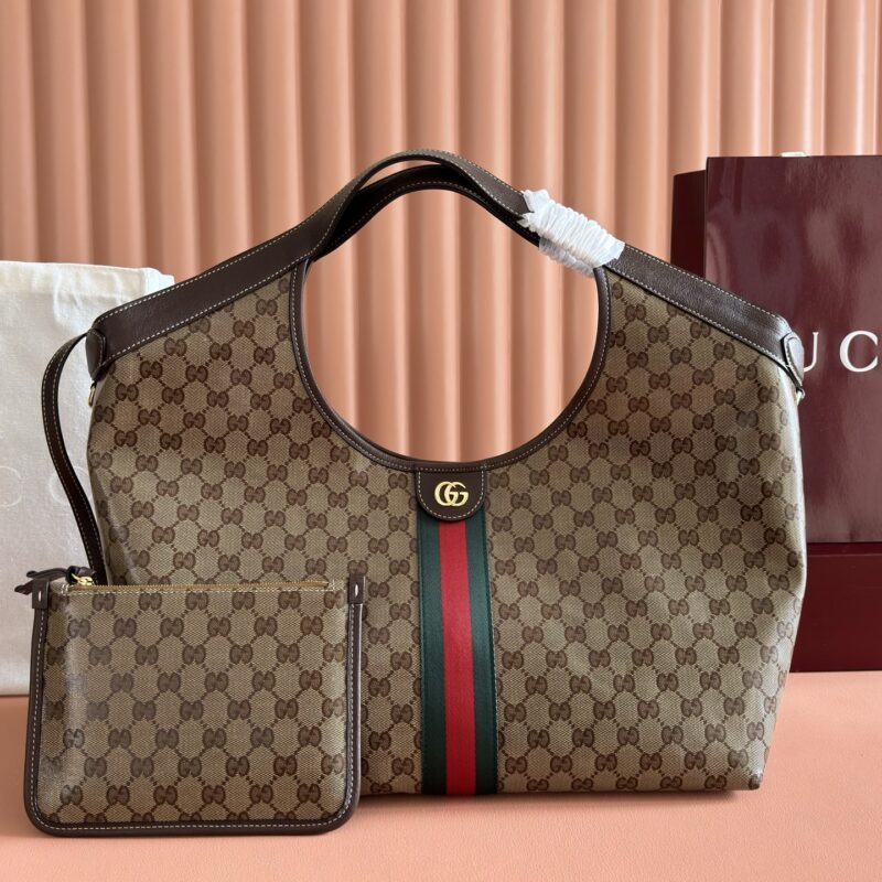 GUCCI Giglio系列手袋 型号：853971 水晶/棕色