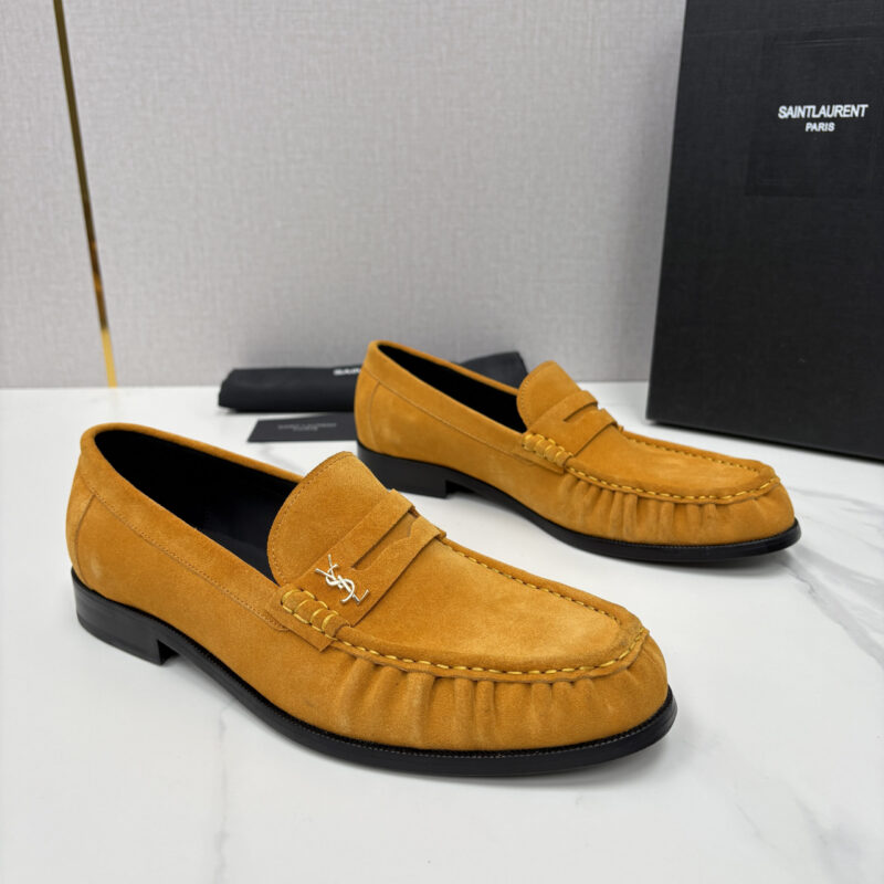 YSL 男士摩登商务休闲套脚皮鞋