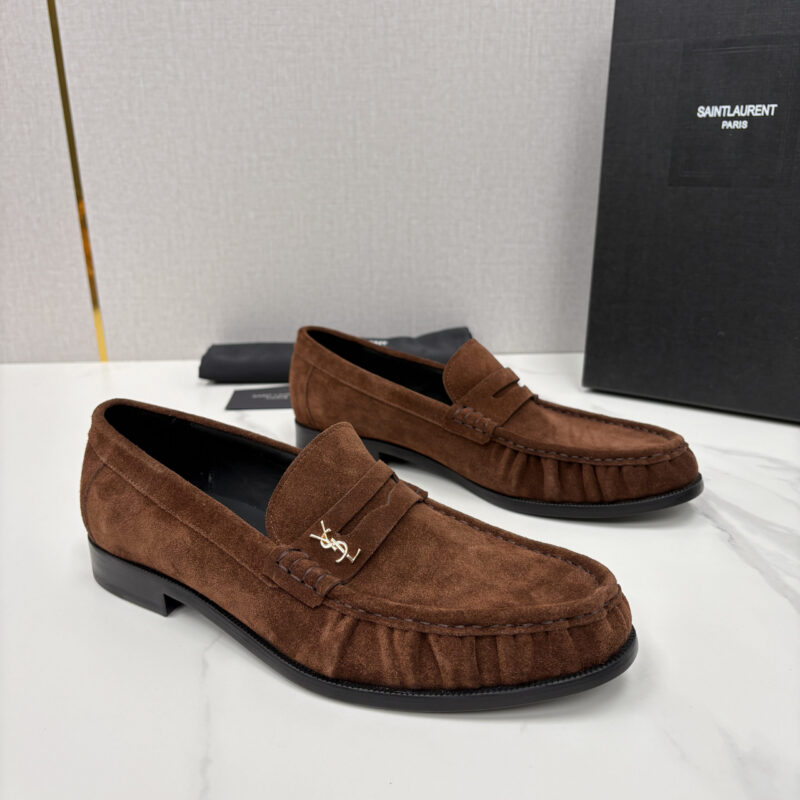YSL 男士摩登商务休闲套脚皮鞋