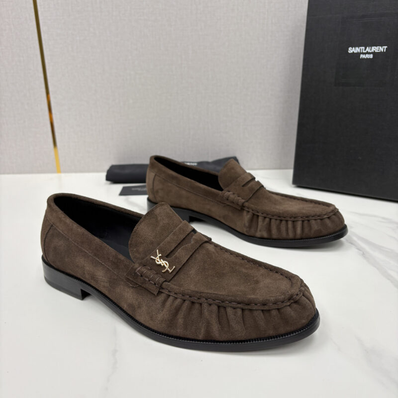 YSL 男士摩登商务休闲套脚皮鞋