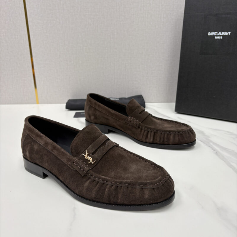 YSL 男士摩登商务休闲套脚皮鞋