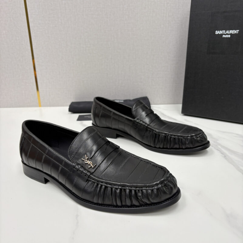 YSL 男士摩登商务休闲套脚皮鞋